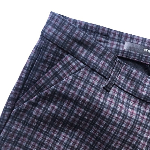 Kut From The Kloth NWOT Elyse Printed Slim Straight Leg Pant Dark Grey Size 12 - Picture 7 of 9